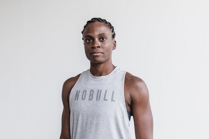 Women's Nobull WoHigh-Neck (CLASSIC Colors) Tanks Grey | SG C3220T